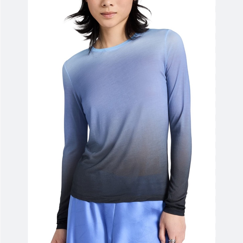 VINCE Gradient Blue and Black Women's Top